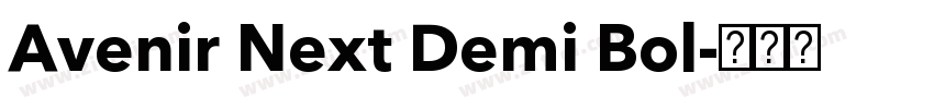 Avenir Next Demi Bol字体转换